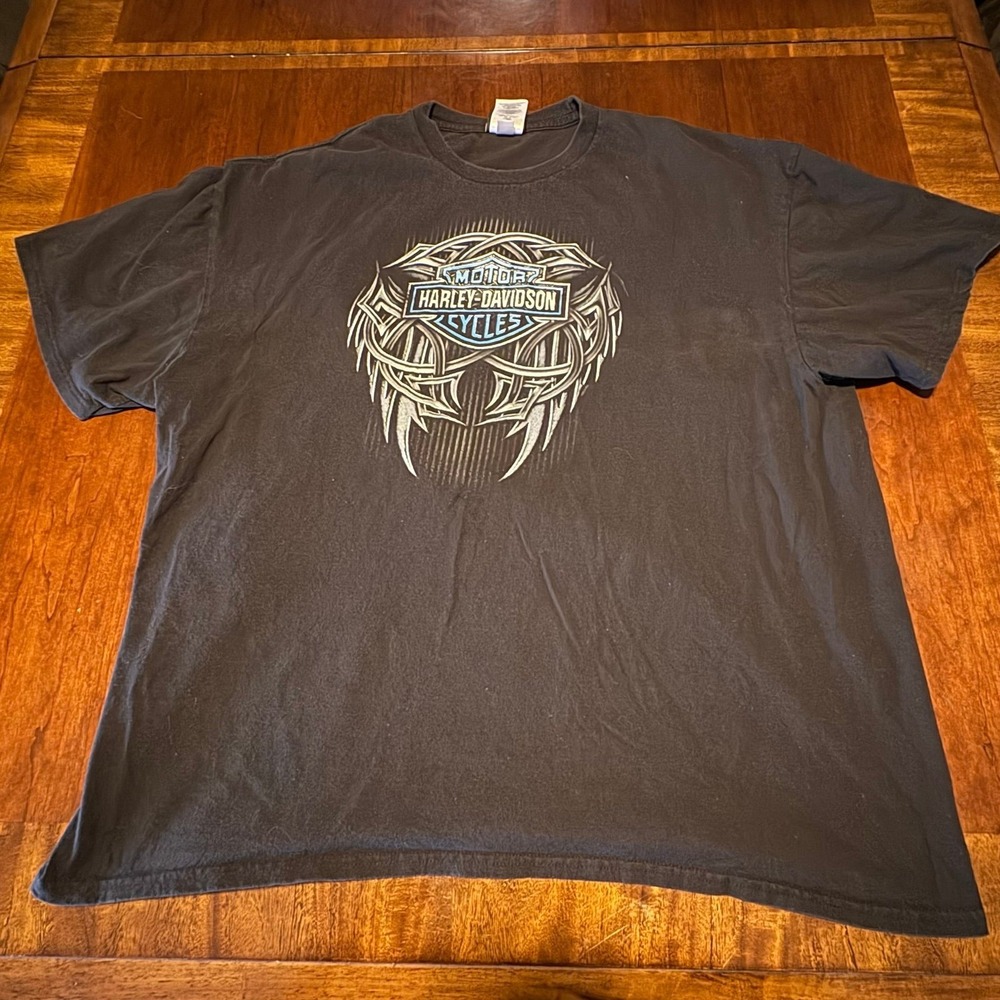 Harley Davidson Savannah GA Skull Graphic T Shirt Biker Tee‎ XXL